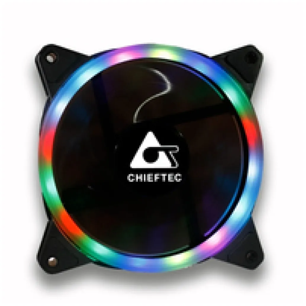 Ventilator Chieftec AF-12RGB 120mm, črna RGB