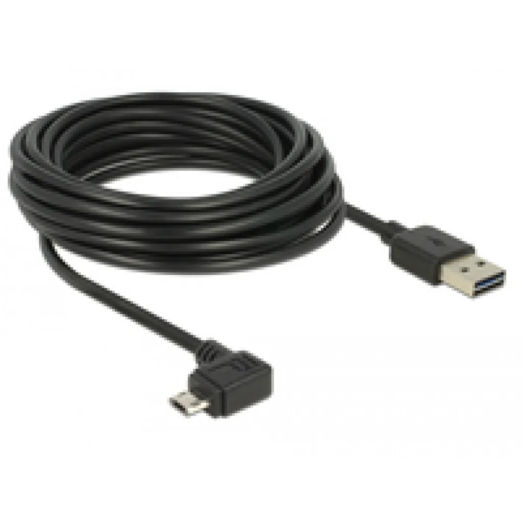 Kabel Delock USB-A => USB-B micro kotni EASY 5,0m obojestranski (85562)