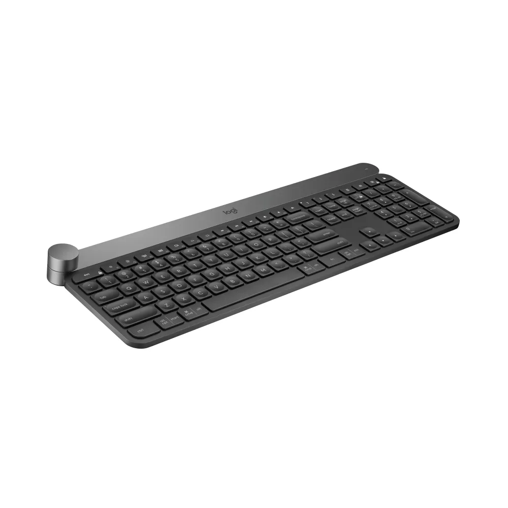 Tipkovnica brezžična Logitech Craft Advanced US international | SLO gravura siva LED osvetlitev (920-008504)
