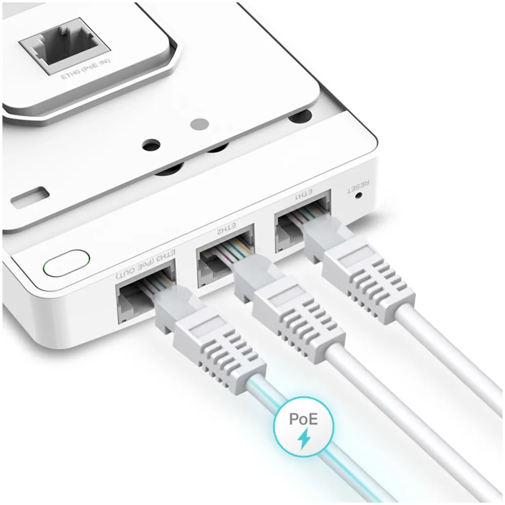 Razširitev brezžičnega omrežja stenski TP-Link Omada WiFi5 802.11ac AC1200 867Mbit/s MU-MIMO 4x notranja antena (EAP235-WALL)