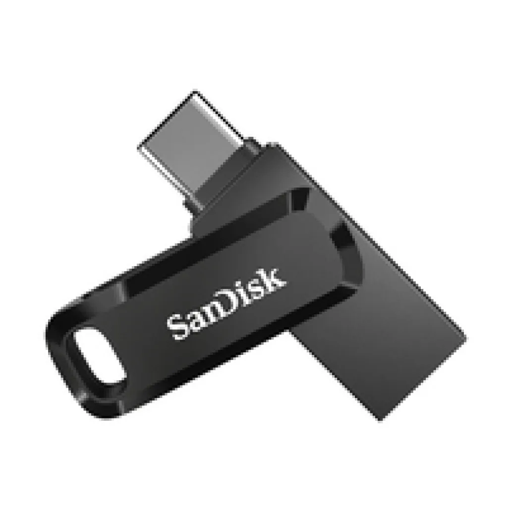 Spominski ključek 512GB USB-C Sandisk Dual Drive Go 150MB/s plastičen brez pokrovčka črn (SDDDC3-512G-G46)
