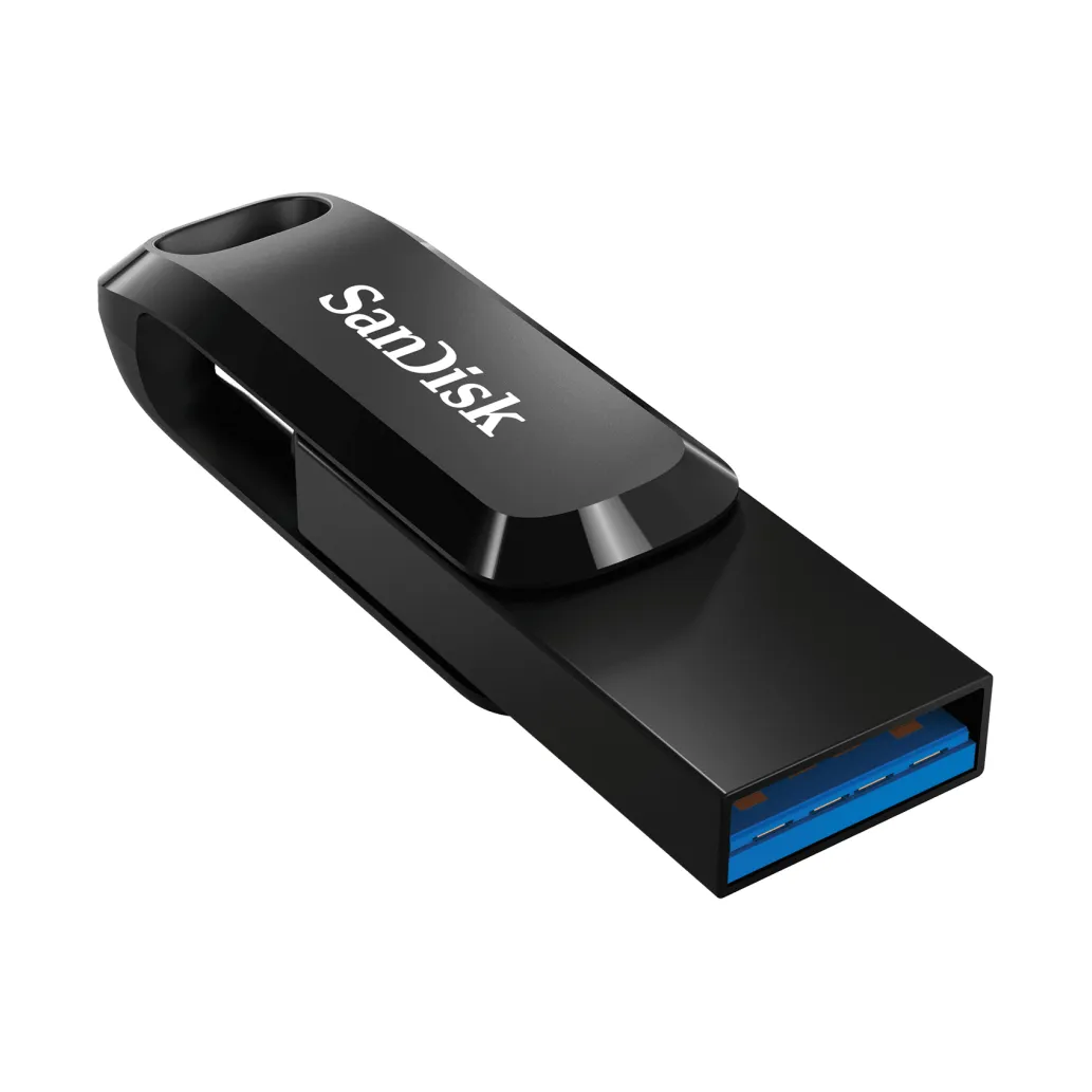 Spominski ključek 512GB USB-C Sandisk Dual Drive Go 150MB/s plastičen brez pokrovčka črn (SDDDC3-512G-G46)