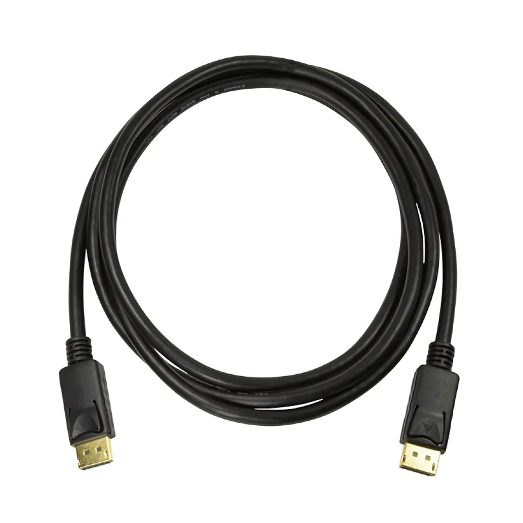 Kabel DisplayPort(m)=>DisplayPort(m) v1.4 1,00m 8K/60Hz dvojno oklopljen pozlačeni konektorji črn LogiLink (CV0119)