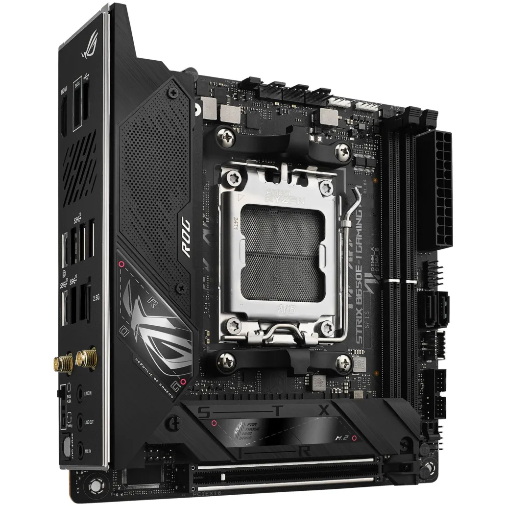 Osnovna plošča AM5 ASUS ROG STRIX B650E-I GAMING WIFI 6E DDR5 mini-ITX (90MB1BI0-M0EAY0)