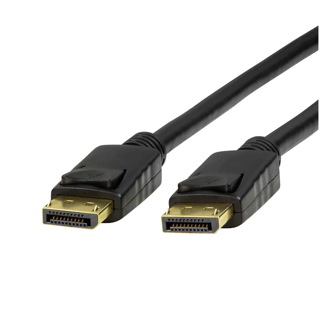 Kabel DisplayPort(m)=>DisplayPort(m) v1.4 1,00m 8K/60Hz dvojno oklopljen pozlačeni konektorji črn LogiLink (CV0119)