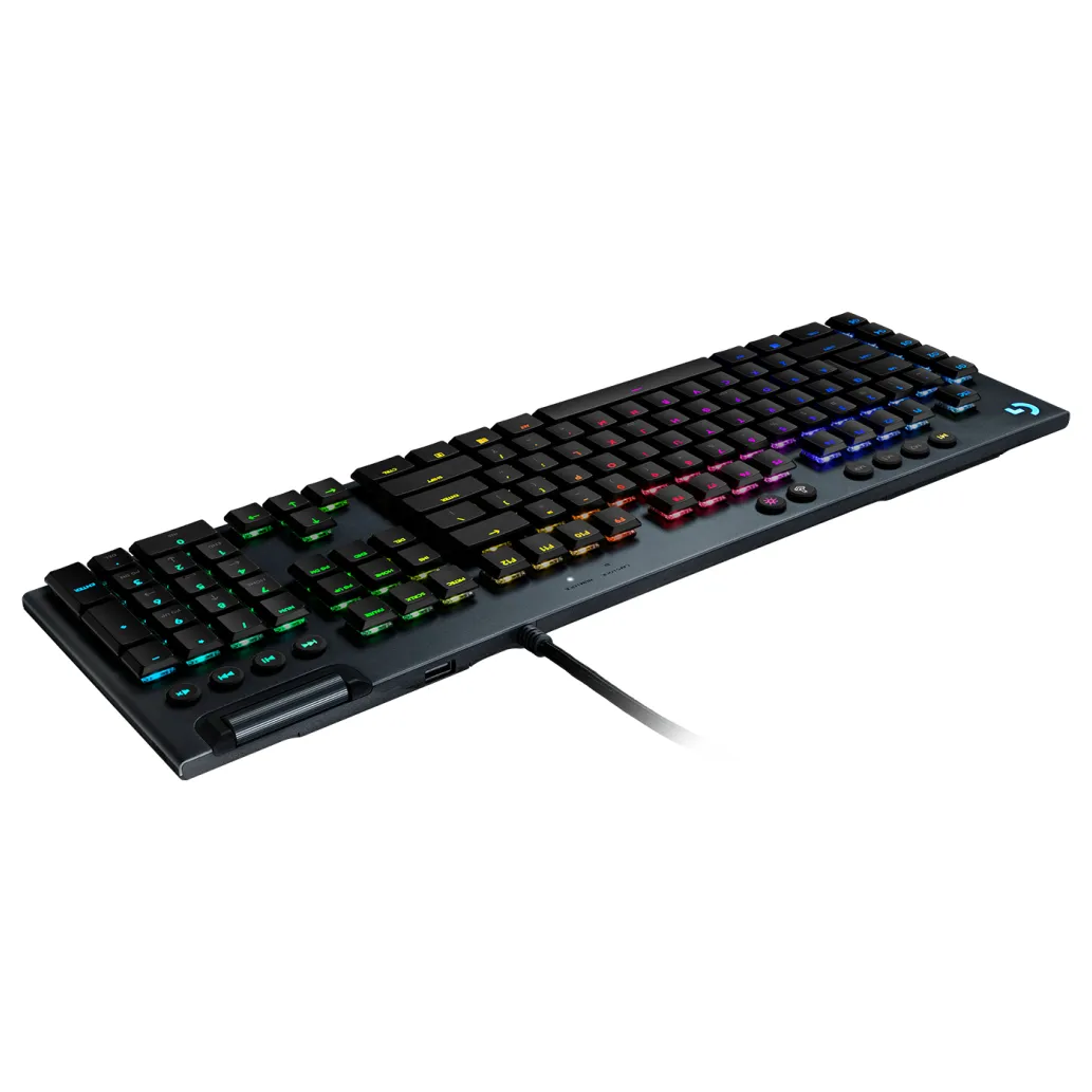 Gaming Tipkovnica Žična Logitech G815 Tactile US international | SLO gravura črna RGB (920-008992)