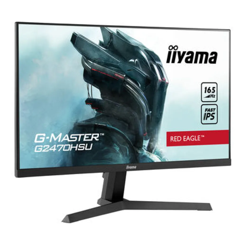 Monitor Iiyama 60,5 cm (23,8") GB2466HSU-B1 1920x1080 Curved Gaming 165Hz VA 1ms 2xHDMI DisplayPort 2xUSB2.0 HAS Zvočniki FreeSync Premium