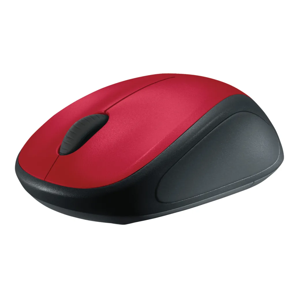 Miš Logitech NoteBook Brezžična M235 optična nano rdeča (910-002496)
