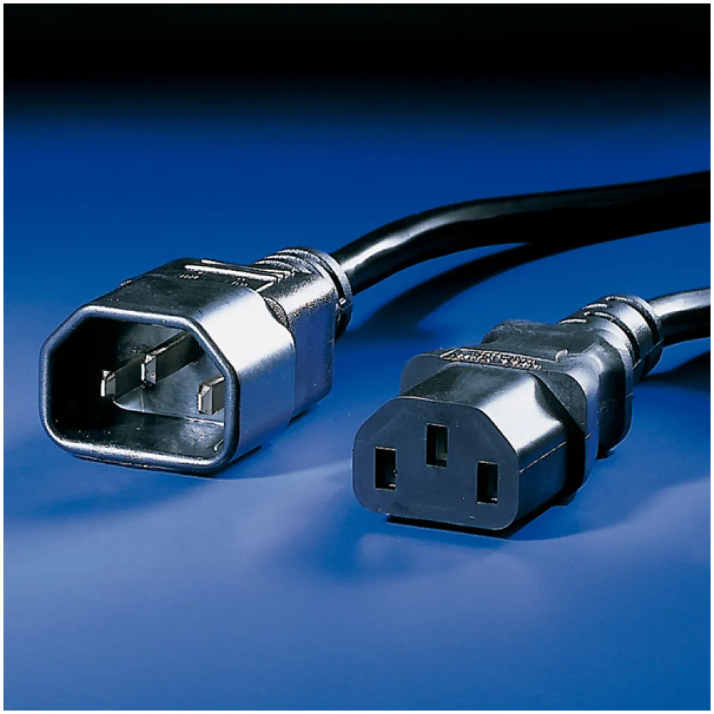 KABEL NAPAJALNI 220V podaljšek 3,00m C13 - C14 Value (19.99.1530-50)
