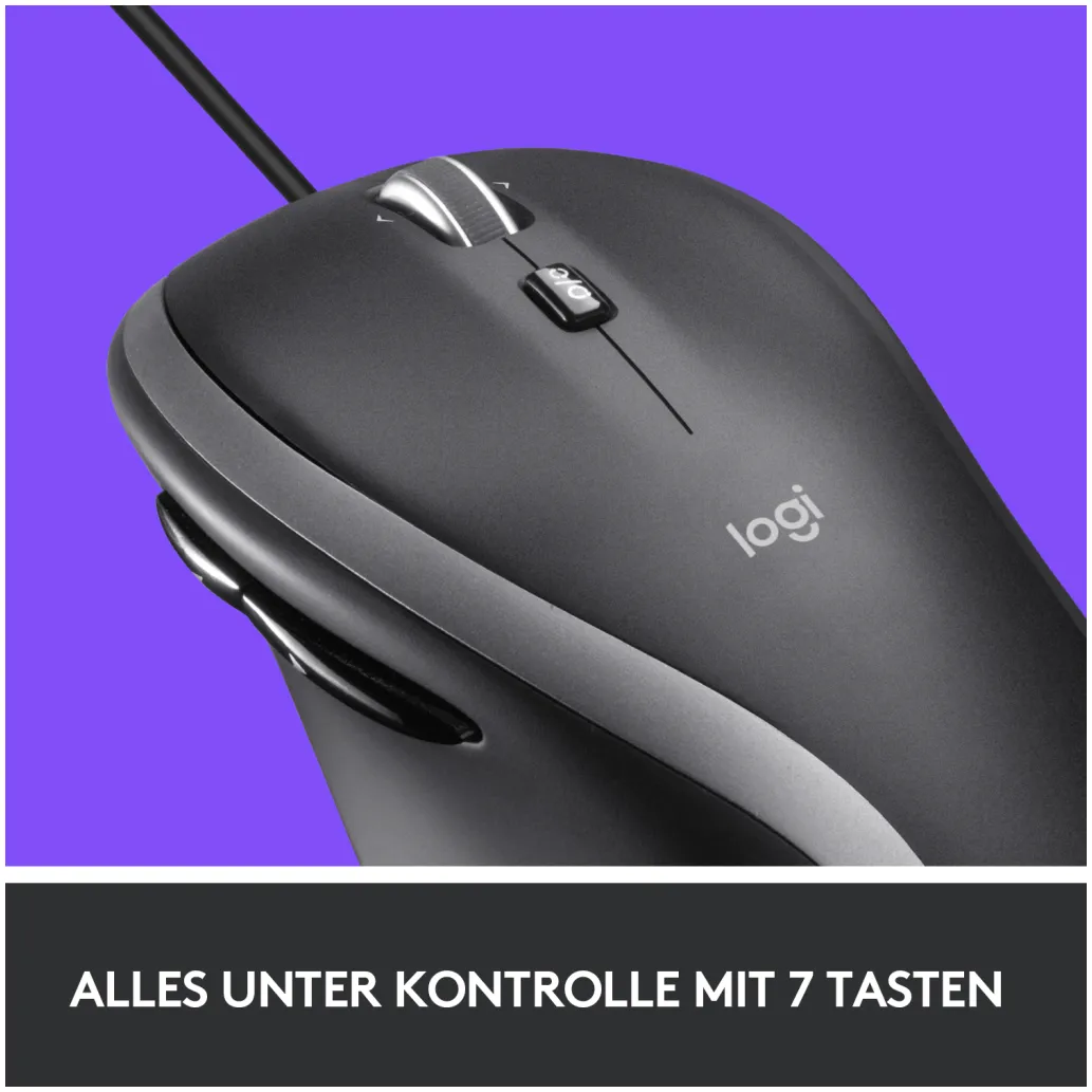 Miš Logitech USB M500s optična črna High Precision Optical Tracking 4000DPI (910-005784)
