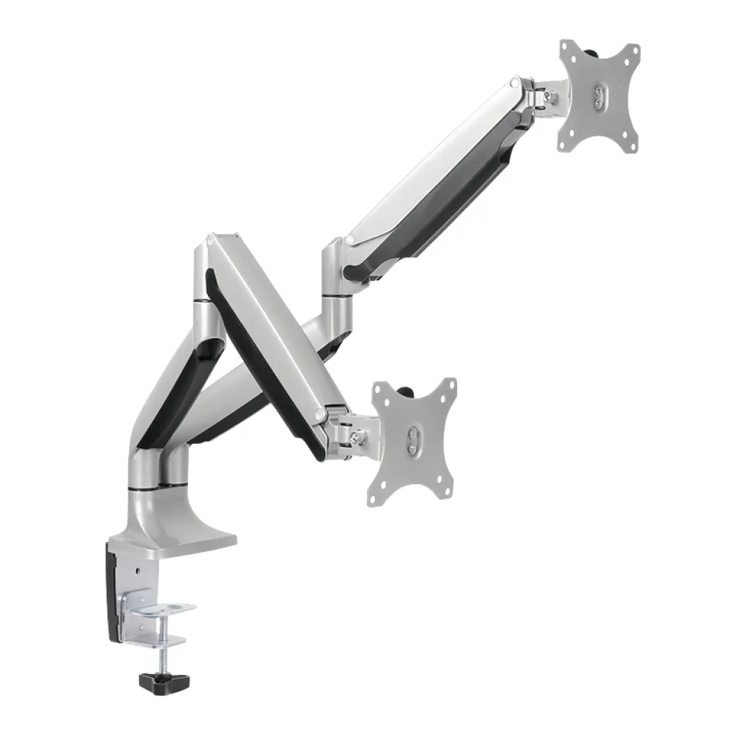 Nosilec za LCD monitor dvojni 13"-23" do 9kg na roko - pritrditev na rob mize LogiLink (BP0043)