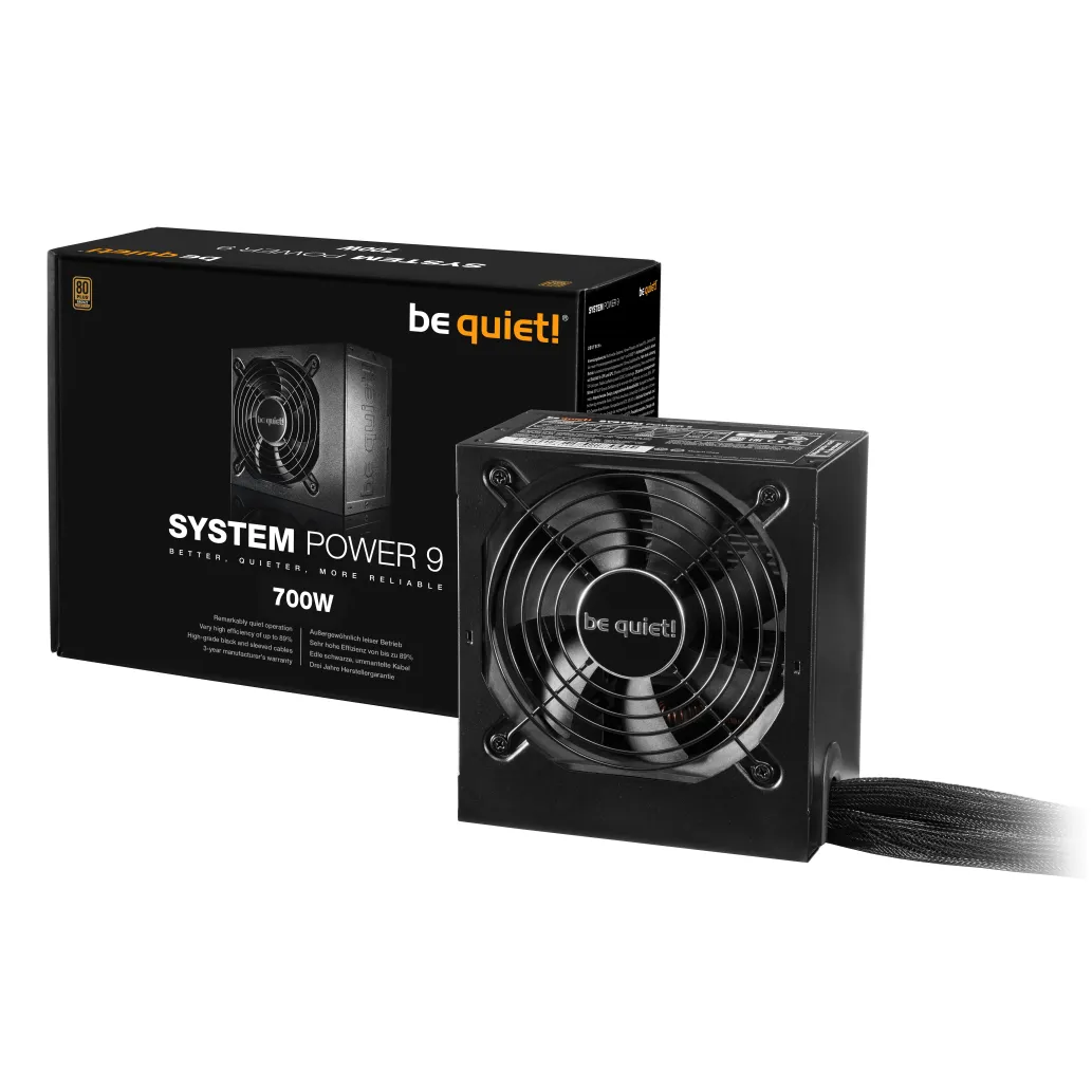 Napajalnik - 700W Be Quiet! System Power 9 700W 80Plus Bronze (BN248)