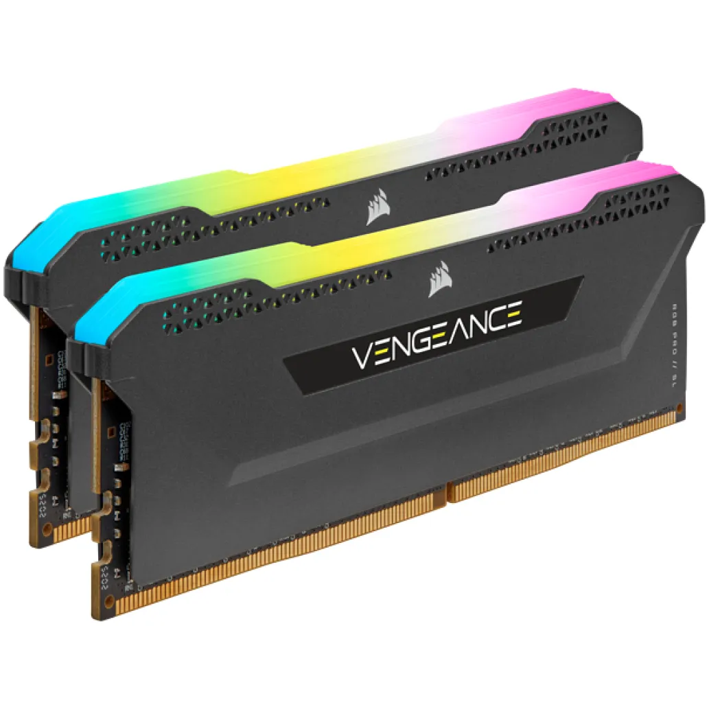 DDR4 32GB 3600MHz CL18 KIT (2x16GB) Corsair RGB Vengeance PRO SL XMP2.0 1,35V Gaming črna (CMH32GX4M2D3600C18)
