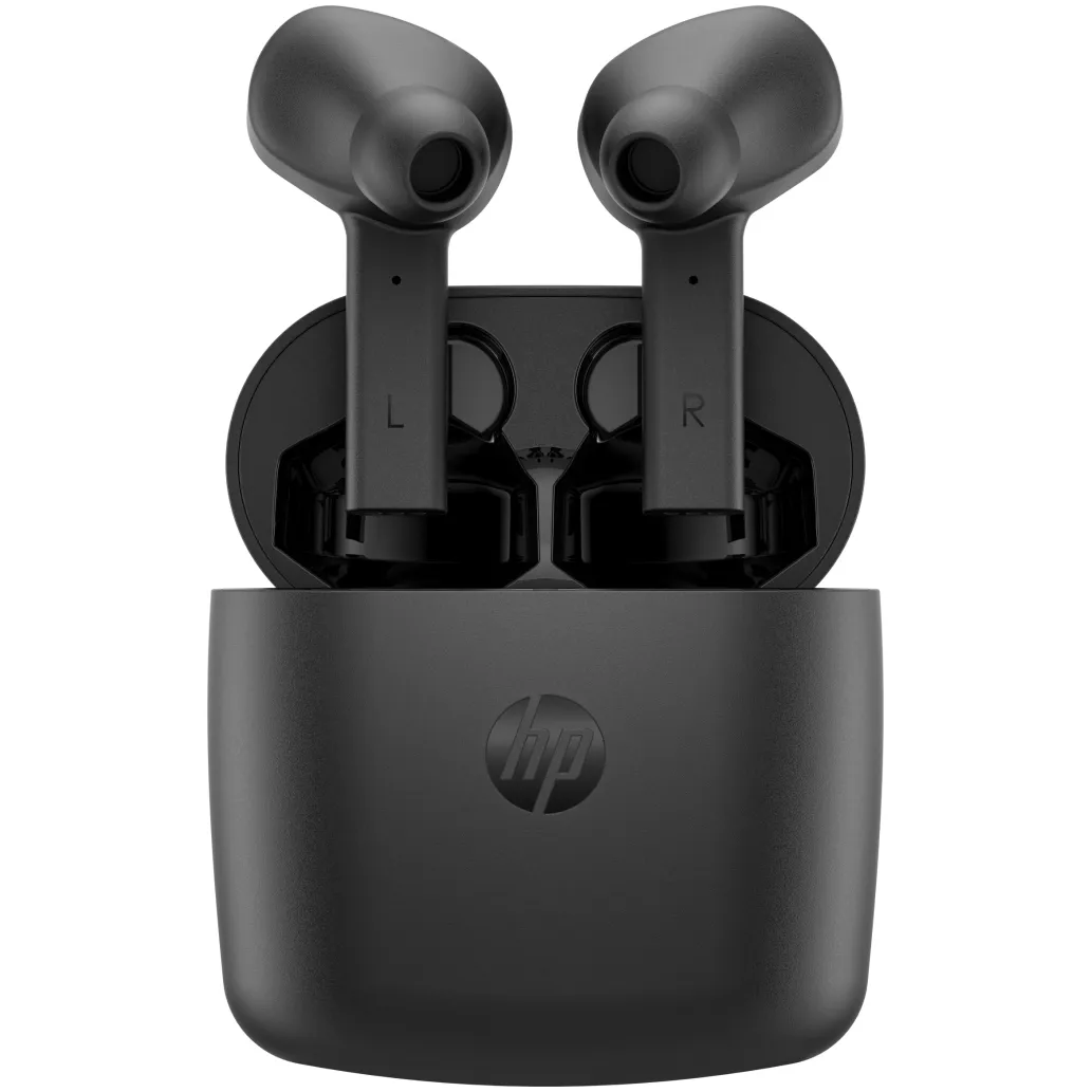 Slušalke brezžične ušesne Bluetooth stereo HP Wireless Earbuds G2 s prenosno polnilno postajo (169H9AA#ABB)