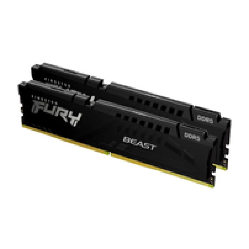 DDR5 32GB 5600MHz CL36 KIT (2x16GB) Kingston Fury Beast XMP3.0 1,25V Gaming črna (KF556C36BBEK2-32)