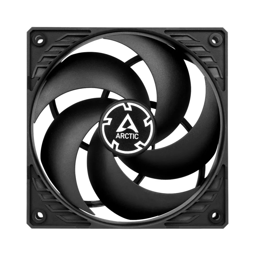 Ventilator Arctic P12 PST Silent 120mm, črna BULK