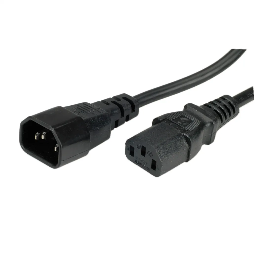 KABEL NAPAJALNI 220V podaljšek 3,00m C13 - C14 Value (19.99.1530-50)