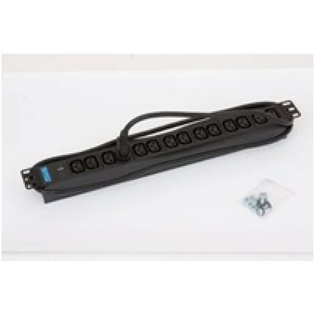 Razdelilec Triton 2,00m 14xEuro C13 ALU rack 1U 19" (RAB-PD-X09-A1)