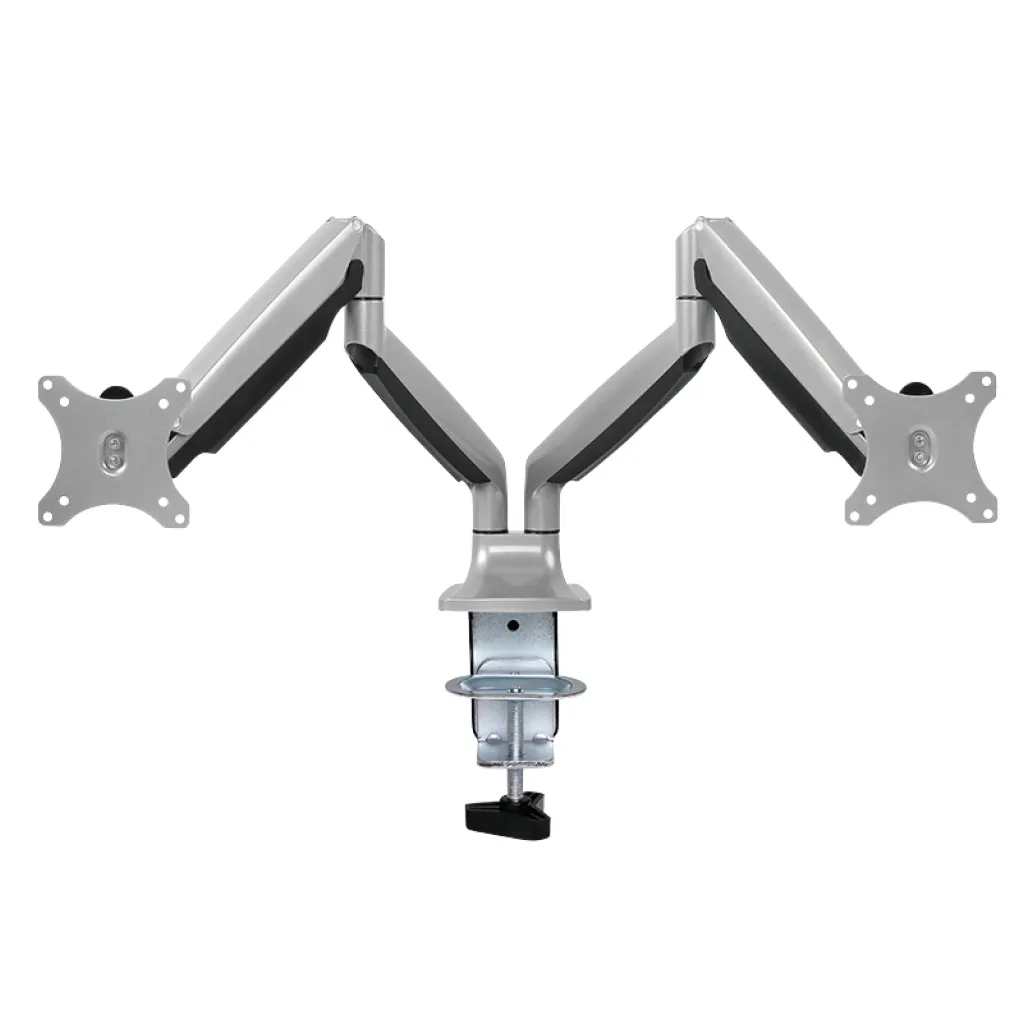 Nosilec za LCD monitor dvojni 13"-23" do 9kg na roko - pritrditev na rob mize LogiLink (BP0043)