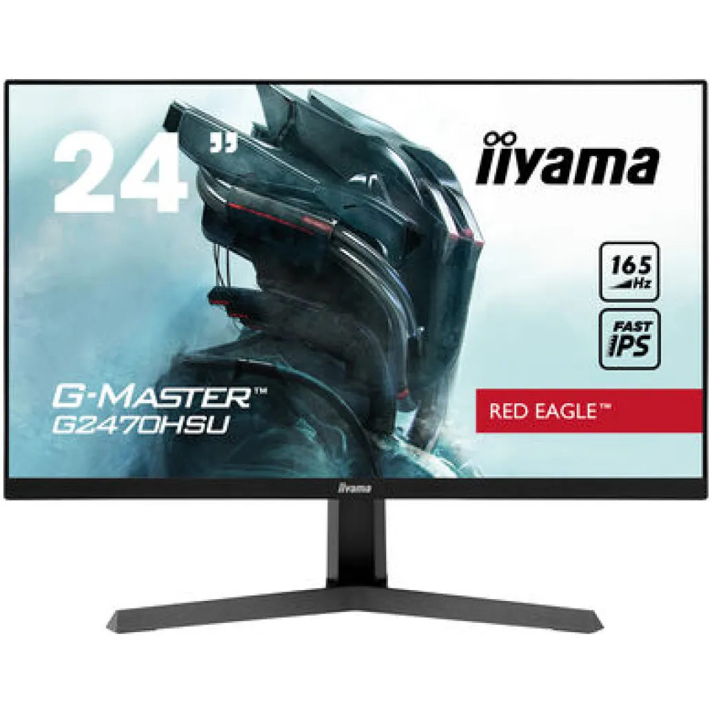 Monitor Iiyama 60,5 cm (23,8") GB2466HSU-B1 1920x1080 Curved Gaming 165Hz VA 1ms 2xHDMI DisplayPort 2xUSB2.0 HAS Zvočniki FreeSync Premium