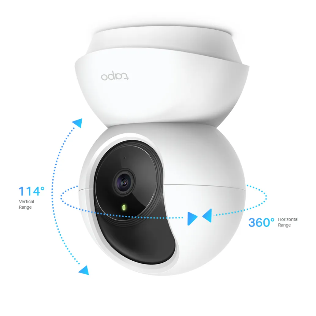 Notranja nadzorna kamera TP-Link 2 MP WiFi micro-SD napajalnik samostoječa dvosmerna komunikacija (Tapo C200)