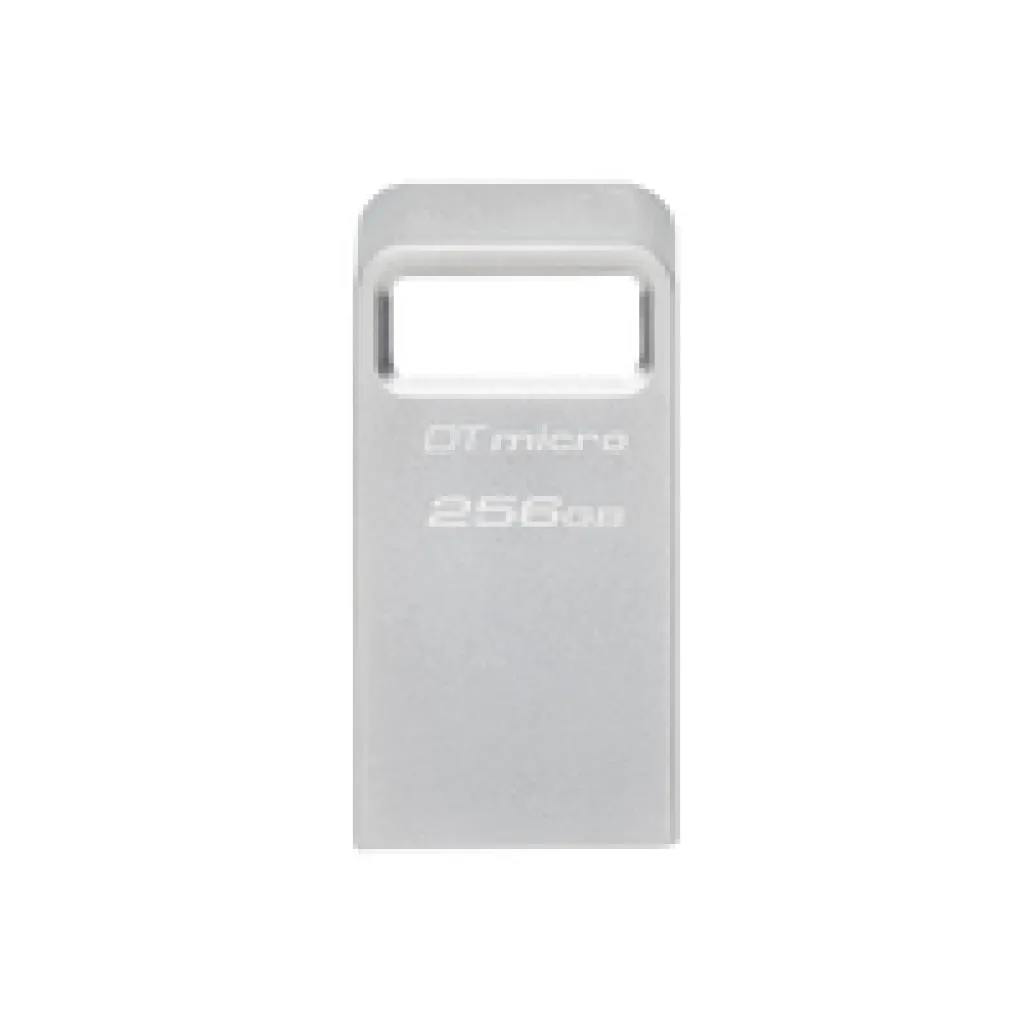 Spominski ključek 256GB USB 3.2 Kingston DT Micro 200MB/s - kovinski/micro/srebrn (DTMC3G2/256GB)