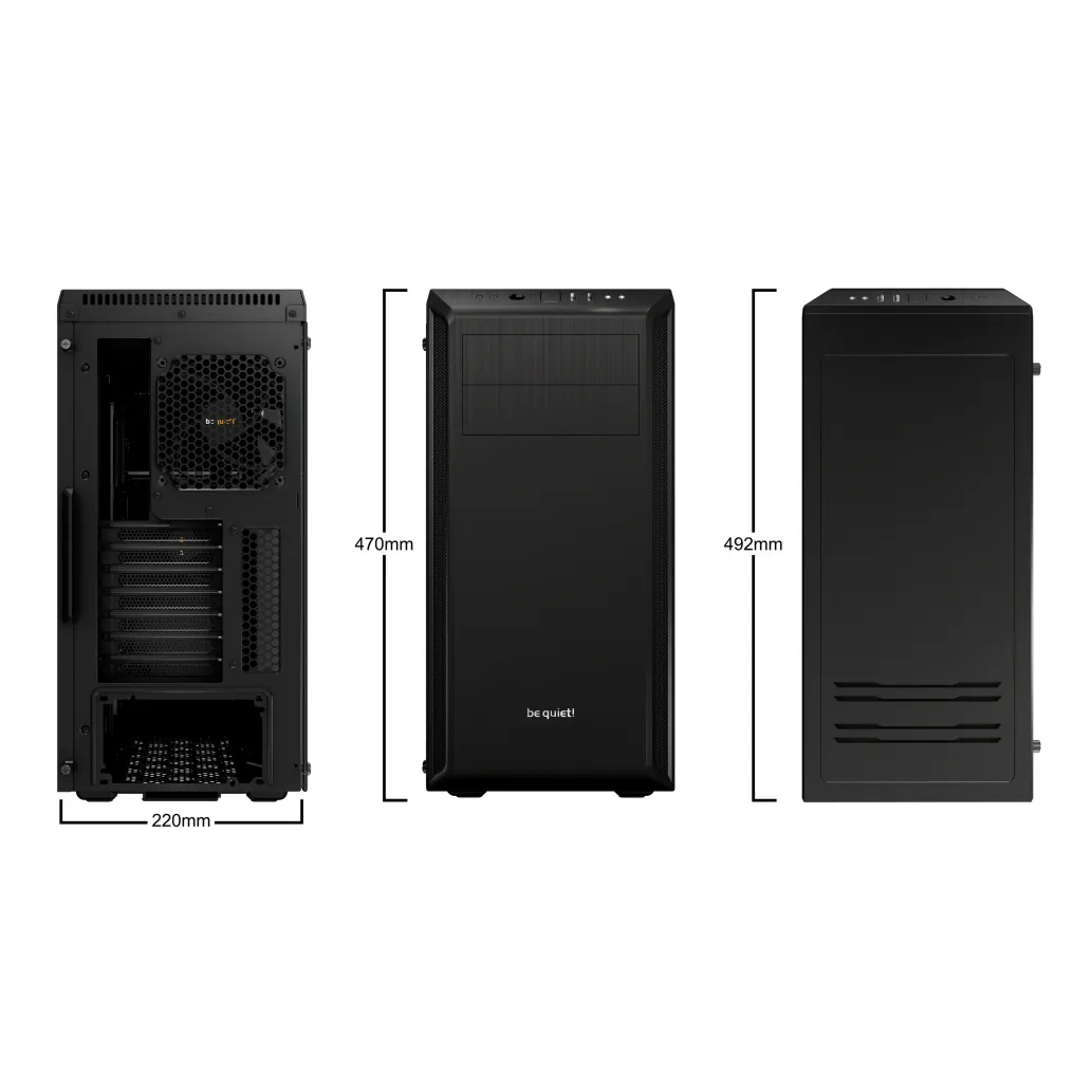 Ohišje Bequiet Pure Base 600 ATX - črna