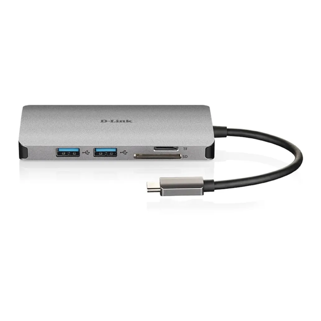 Priklopna postaja USB-C => D-LINK USB-C  8 v 1  HUB HDMI 4K USB 3.0 100W microSD/SD