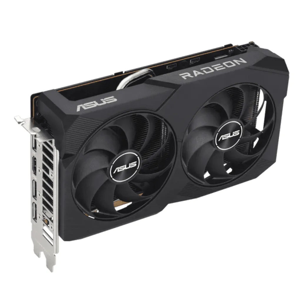 Grafična kartica AMD RX 7600 Asus DUAL V2 OC - 8GB GDDR6 | 3xDisplayport 1.4a 1xHDMI 2.1 (90YV0IH2-M0NA00)