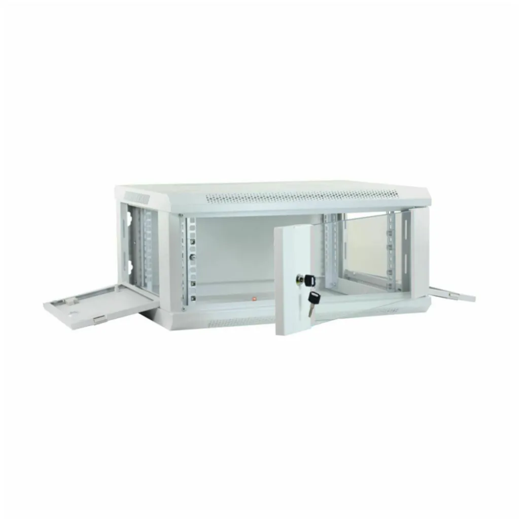 Kabinet zidni 6U 368 600x450 siv Datech + polica (DP.6406.9000)