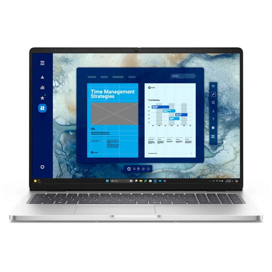 Prenosnik DELL 40,64 cm (16,0") Pro 16 1920x1200 IPS 300nit Ultra 5-235U/16GB/512GB/BL/FP/ALU-ABS/Intel Graphics/Win11Pro (BTO105_PC16250_EMEA)