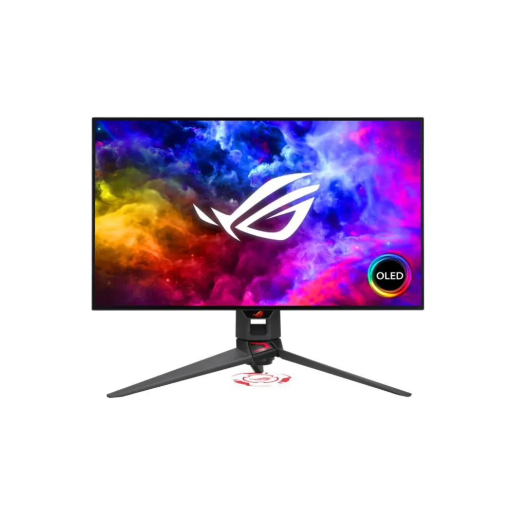 Monitor Asus 68,6 cm (27,0") PG27AQDM 2560x1440 Gaming 240Hz OLED 0,03ms 2xHDMI DisplayPort 2xUSB3.2 Pivot sRGB135% G-Sync FreeSync Premium HDR10 ROG Swift