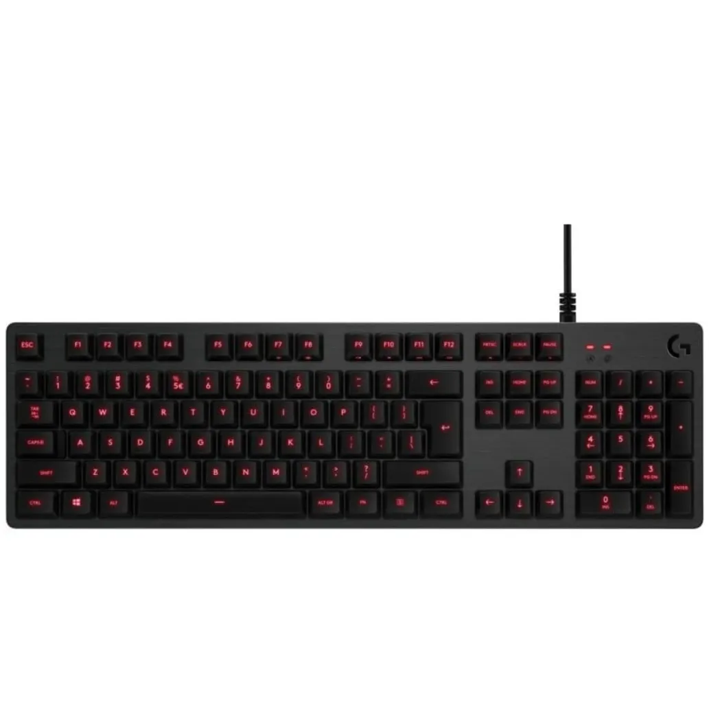 Tipkovnica Logitech USB gaming G413 karbon US international mehanska Romer-G osvetljena črna (920-008310-US)