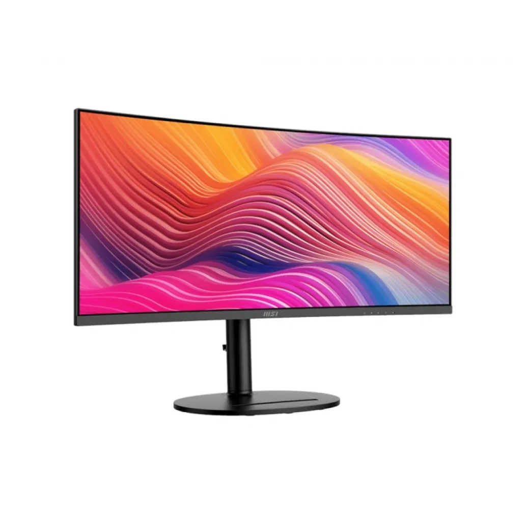 Monitor MSI 86,4 cm (34,0") MD342CQP 3440x1440 Curved 120Hz VA 1ms 2xHDMI DisplayPort 98W USB-C-Out Pivot Zvočniki 2x3W DCI-P3-95% FreeSync Premium KVM HDR Modern