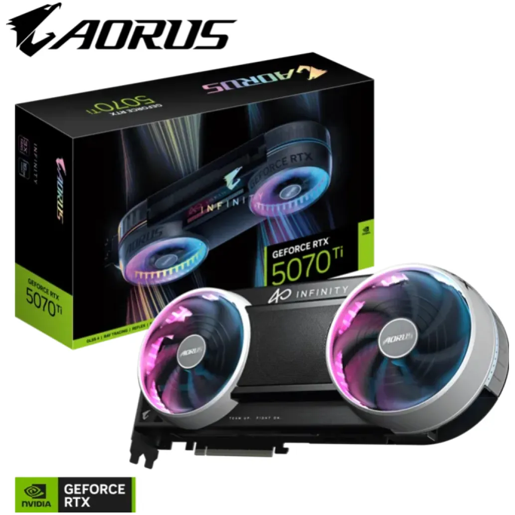 Grafična kartica nVidia RTX5070Ti GigaByte AORUS Infinity - 16GB GDDR7 (GV-N507TAORUS IF-16GD)