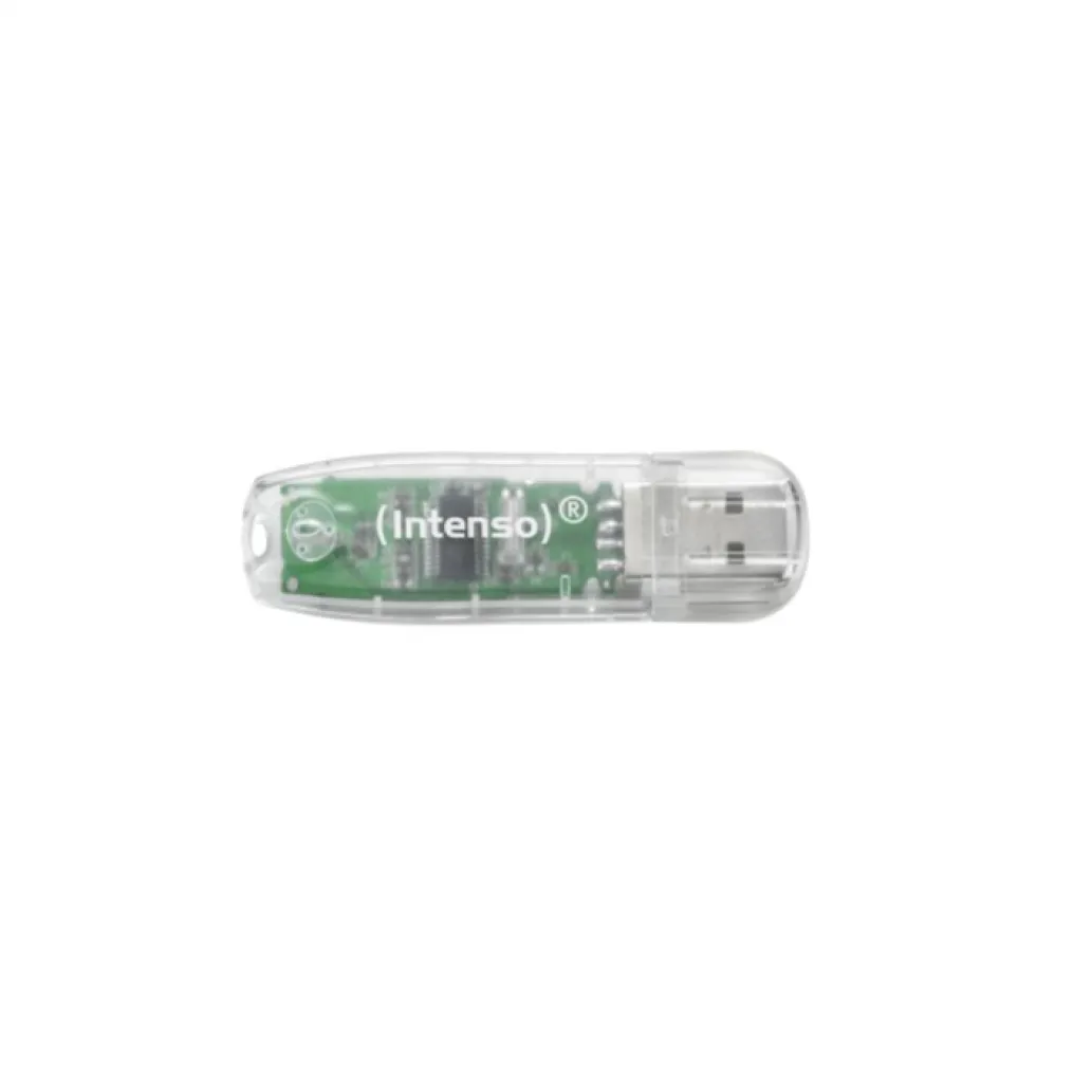 Spominski ključek 32GB USB2.0 Intenso Rainbow Line 28MB/s 6,5MB/s plastičen s pokrovčkom (3502480)