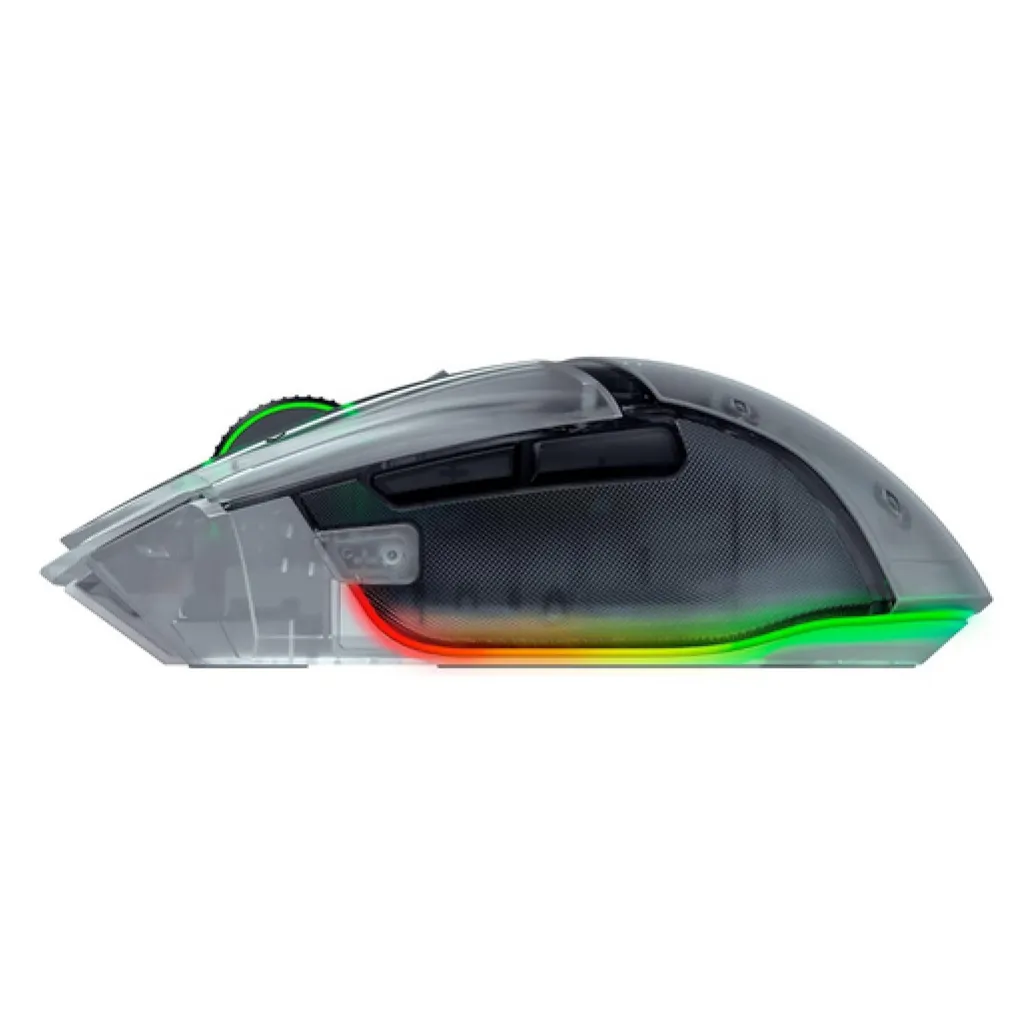 Gaming miška brezžična Razer Basilisk V3 Pro, transparent (RZ01-05240400-R3G1)
