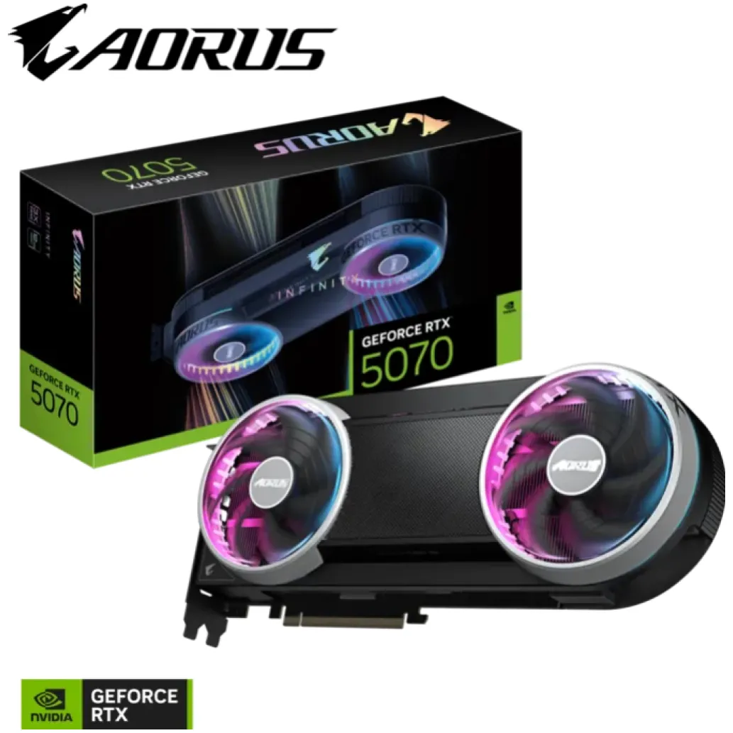 Grafična kartica nVidia RTX5070 GigaByte AORUS Infinity - 12GB GDDR7 (GV-N5070AORUS IF-12GD)