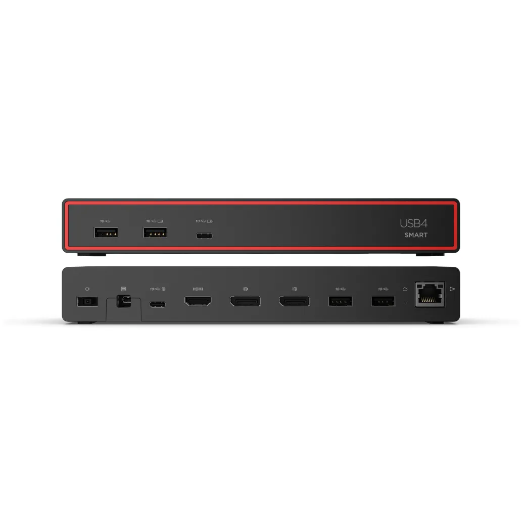 Priklopna postaja USB-C => Lenovo ThinkPad USB4 Smart Dock 5500 1xHDMI 2xDisplayPort 4xUSB3.2 2xUSB-C 100W 1xLAN (40BC0135EU)