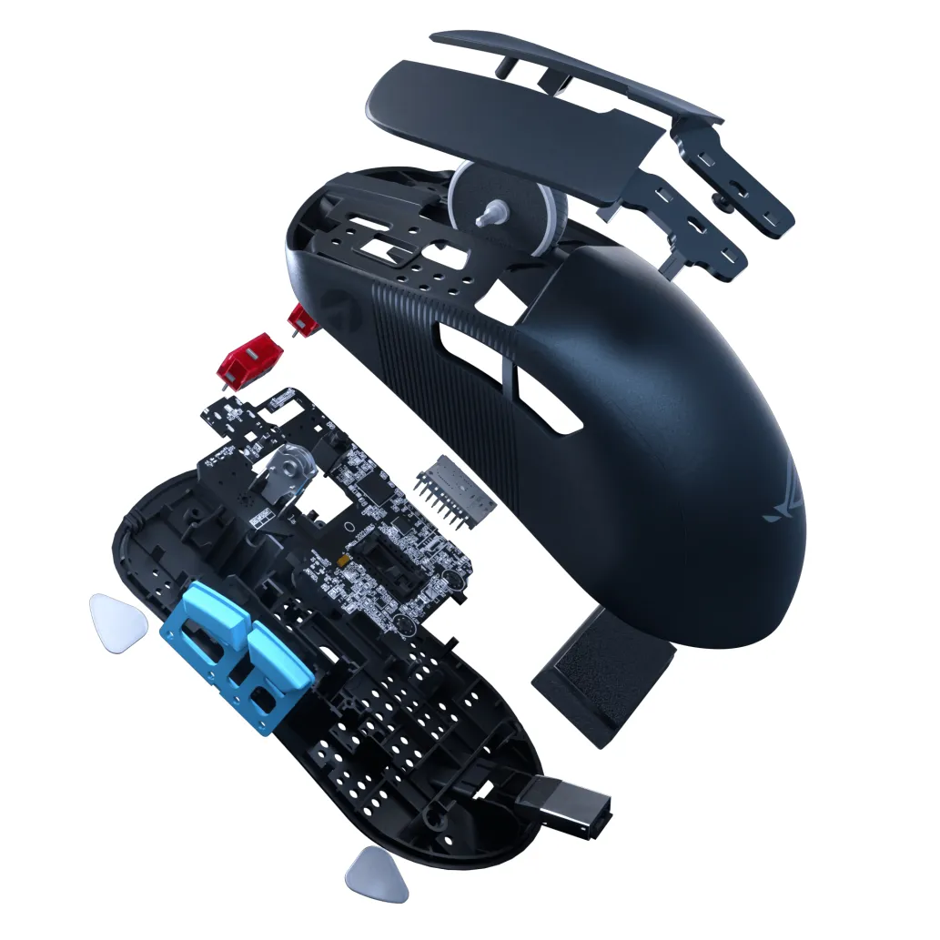Miš Asus brezžična Harpe Ace Aim Lab Edition optična gaming 54g 36000DPI RGB črna (90MP02W0-BMUA00)