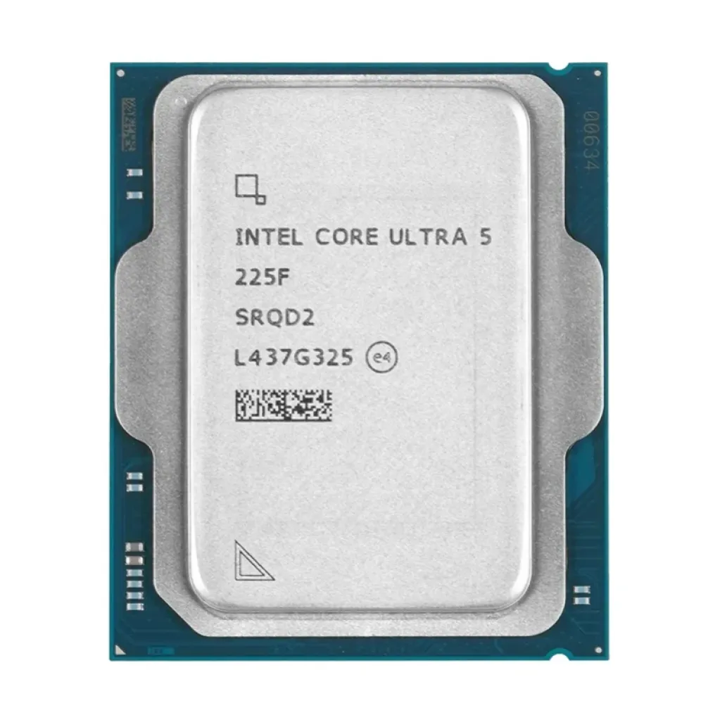 Procesor Intel LGA1851 Ultra 5 225F 10C/10T 2.7GHz/4.9GHz tray 65W/121W brez grafike brez hladilnika