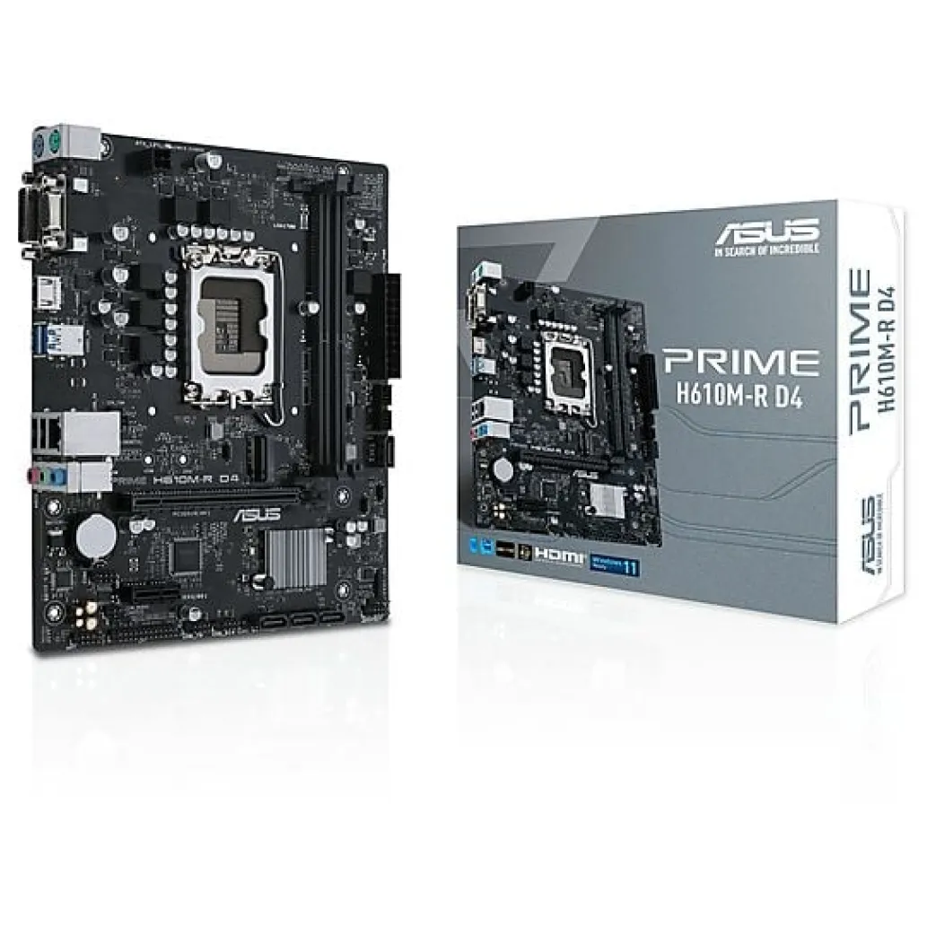 Osnovna plošča 1700 Asus Prime H610M-R microATX 1xVGA 1xHDMI 1xDisplayPort
