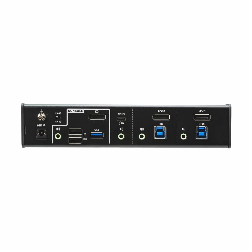 KVM stikalo ATEN 3-port 3xPC 3xUSB-A USB-C 45W PD (CS1953)