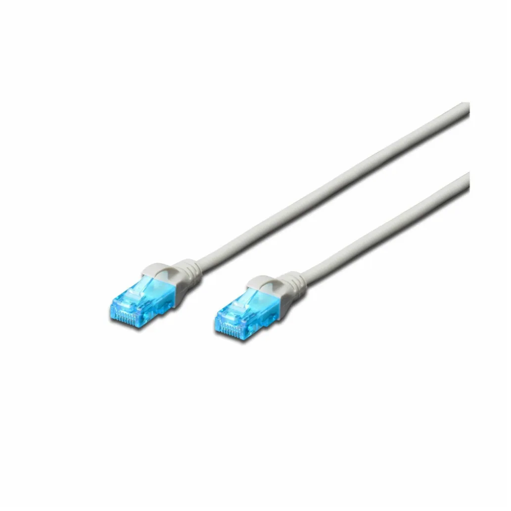 KABEL PATCH UTP Cat 5e 1,00m RJ45 10/100 Digitus - siv (DK-1511-010)