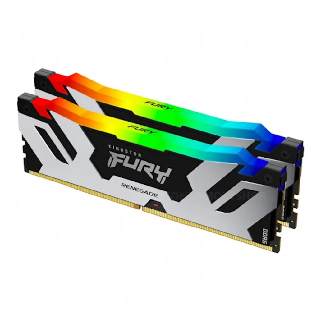 DDR5 32GB 6000MHz CL32 KIT (2x16GB) Kingston RGB Fury Renegade XMP3.0 1,35V siva (KF560C32RSAK2-32)
