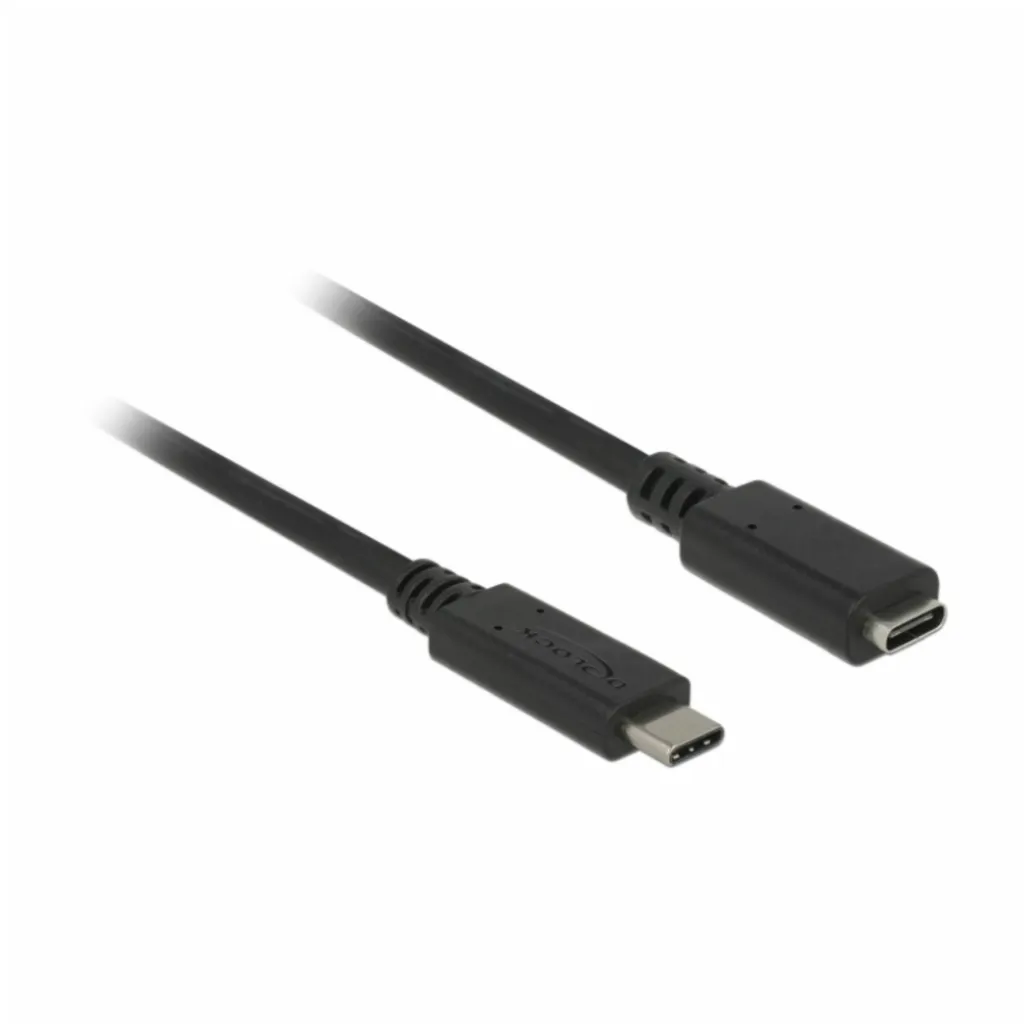 Kabel USB-C => USB-C 3.1 Podaljšek 2,00m 10Gbps 60W Delock (85542)