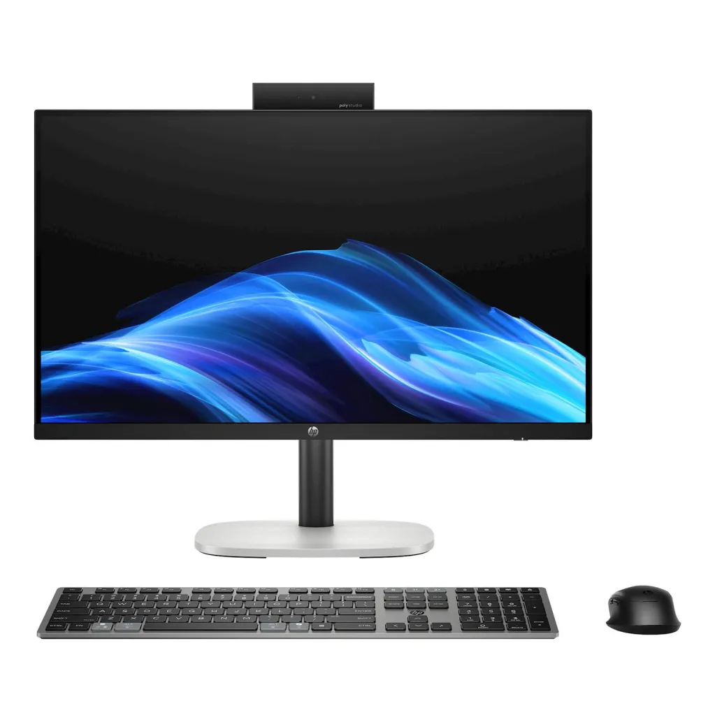 Računalnik AIO HP 60,5 cm 23,8" 1920x1080 ProStudio 4 G1i 23 Ultra 5-235T/Q870/16GB /512GB/1xM.2 prost/Intel grafika HDMI 1xUSB-C/280W-89%/Win11Pro črno-srebrn (C6QV3ET#BED)