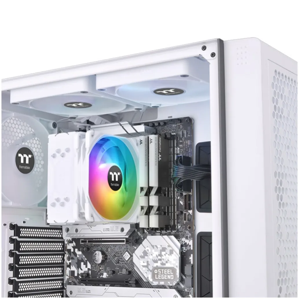 Zračni hladilnik Thermaltake UX200 SE - 25 dB RGB bela (CL-P116-AL12SW-A)