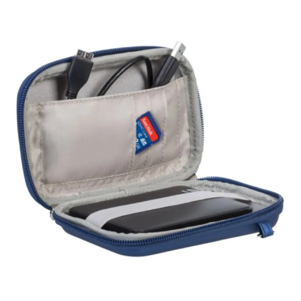 Torbica za prenosni disk 2,5" RivaCase torbica za disk ali GPS modra 9101
