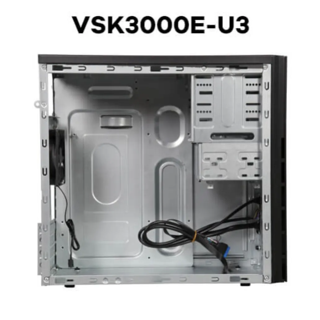 Ohišje Antec VSK3000E U3 MidiATX - črna